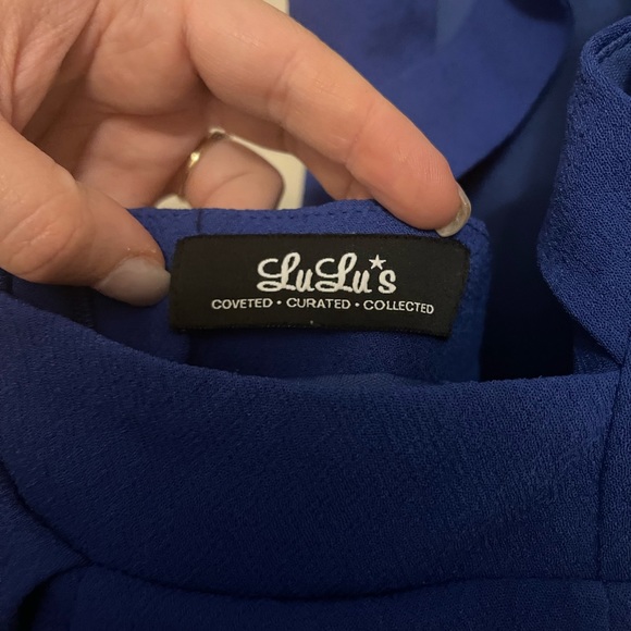 - Lulus blue Skater Dress -small - Picture 8 of 12